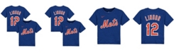 Nike Toddler Boys Francisco Lindor Royal New York Mets Player Name and Number T-shirt